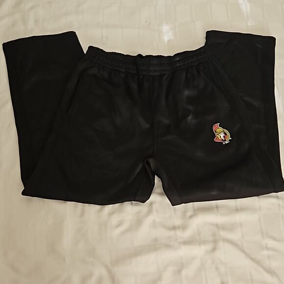 NHL Men's Hockey Ottawa Senators Logo Sweatpants Small Black - Picture 13 of 16